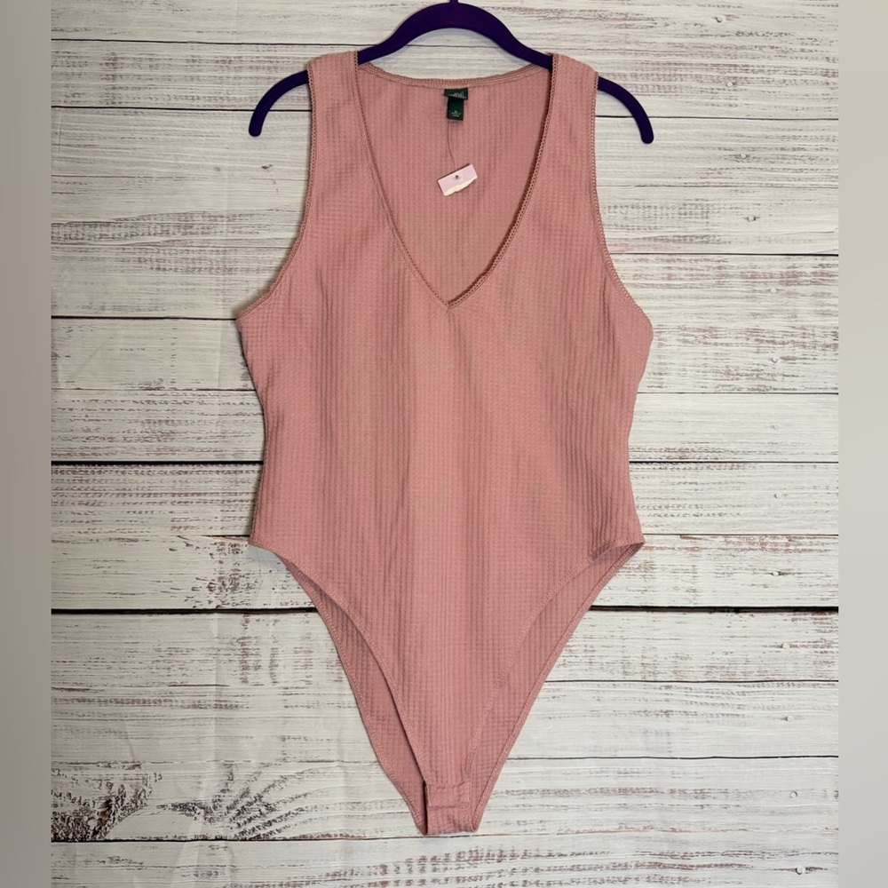 Wild Fable Pink Textured Top (0305)